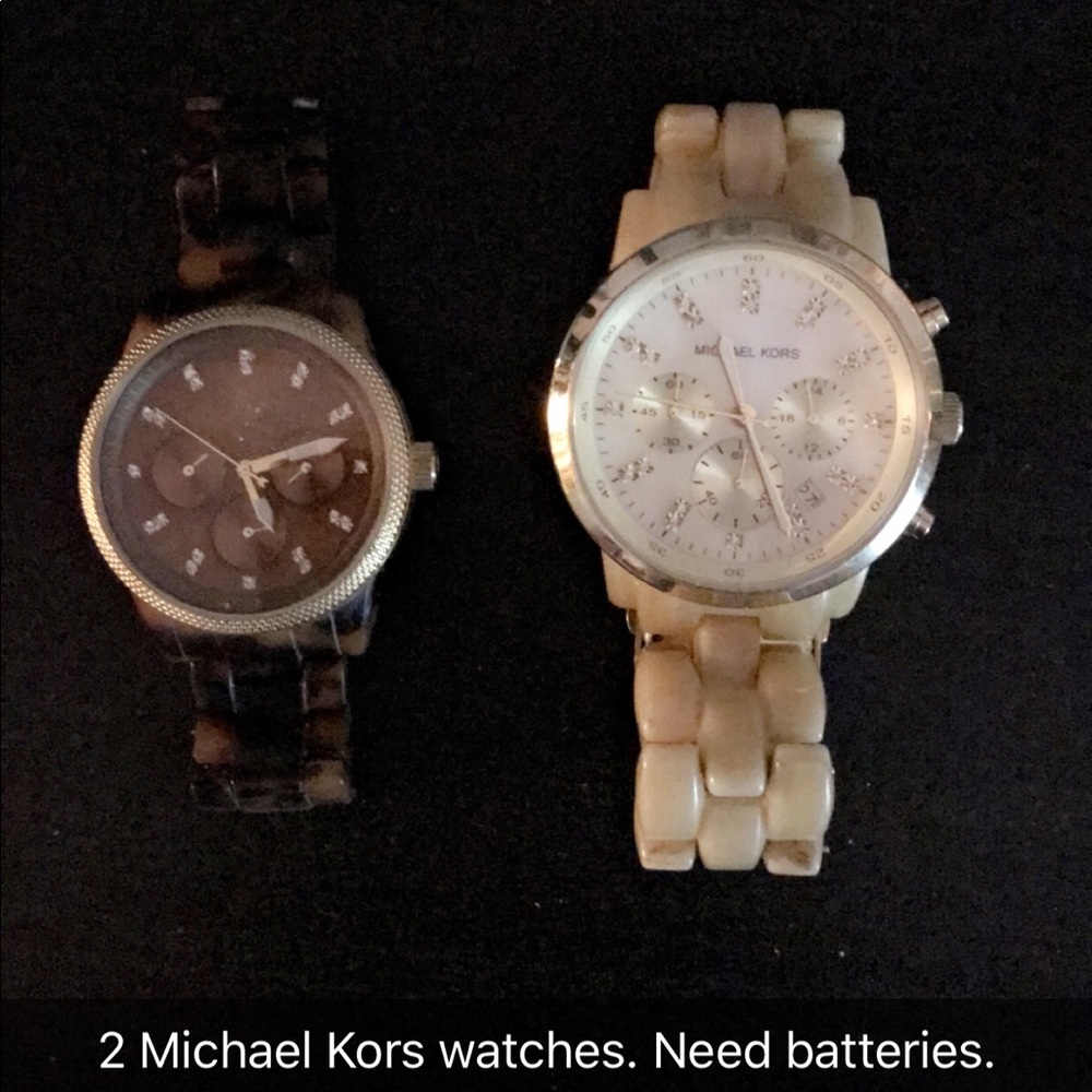 Two Michael kors watches - NEED BATTERIES